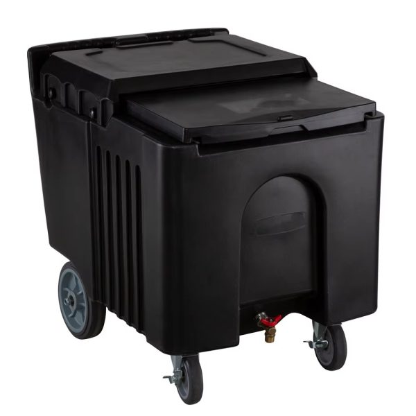 110L Insulated Ice caddy Cube Storage Cart with Wheels