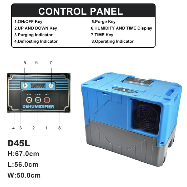 45L Portable Commercial air Dehumidifier Dryer