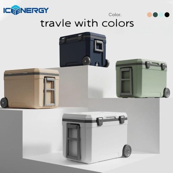 45L Large Capacity Cooler Box with Wheels for Fishing and Camping foldable coolers - 图片 4