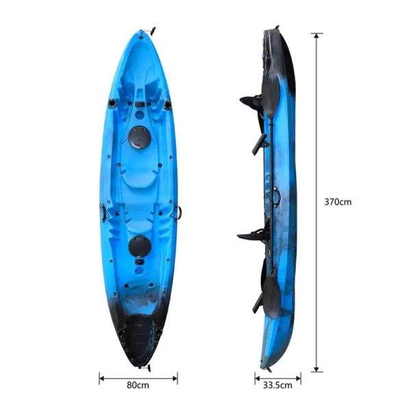 3.7m Family 2+1 Persons Kayak With Backrests - Image 5